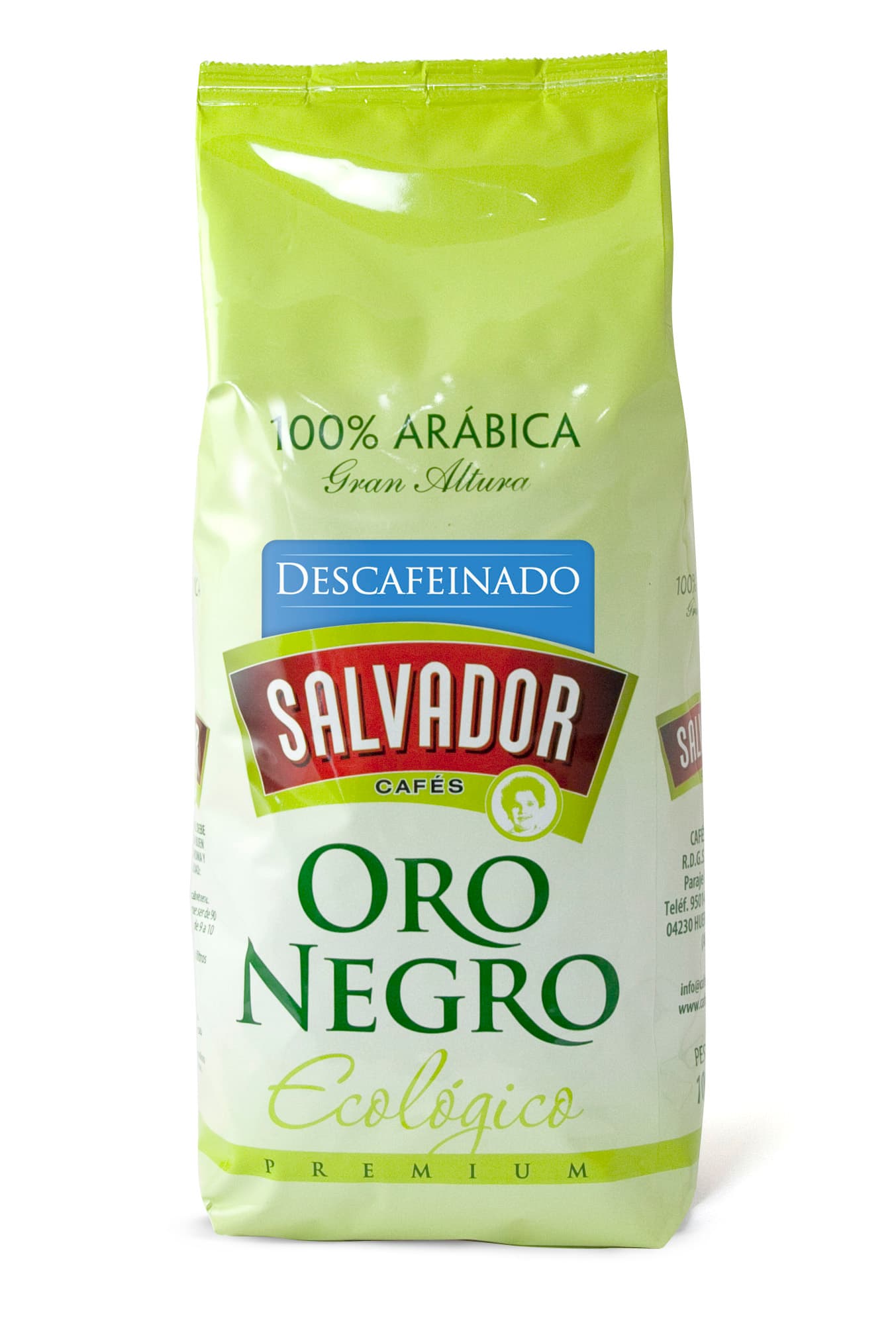 Café Descafeinado Oro Negro Ecológico 1 kg.