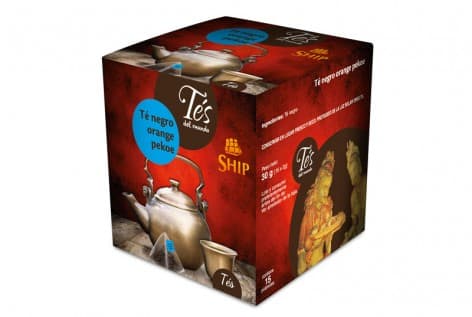 TE PIRAMIDES NEGRO ORANGE PEKOE