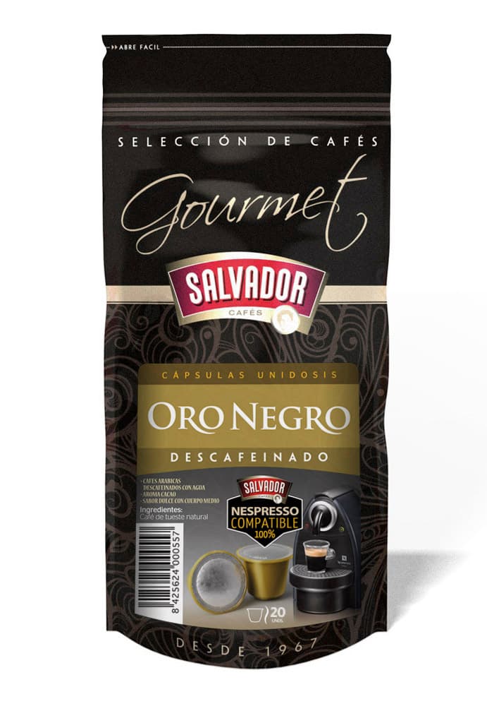 Café Oro Negro Descafeinado capsulas compatibles Nespresso