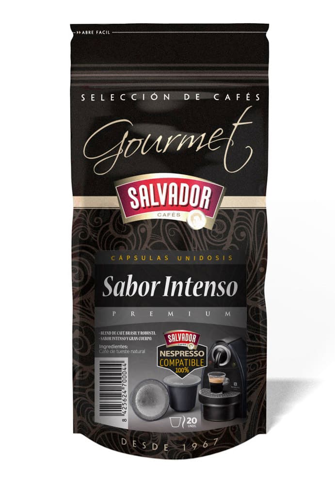 Café Salvador intenso capsulas compatibles con Nespresso