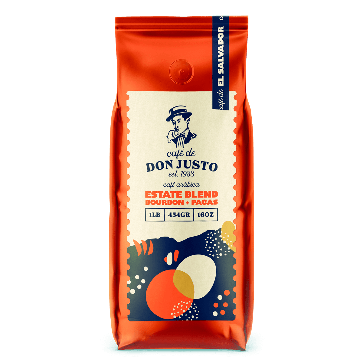 Estate Blend: Proceso Natural, grano, 16oz