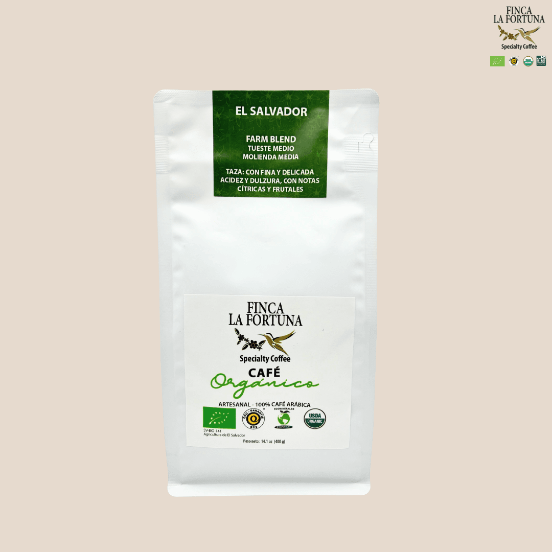 Café Orgánico de Especialidad Farm Blend Molido Tueste Medio